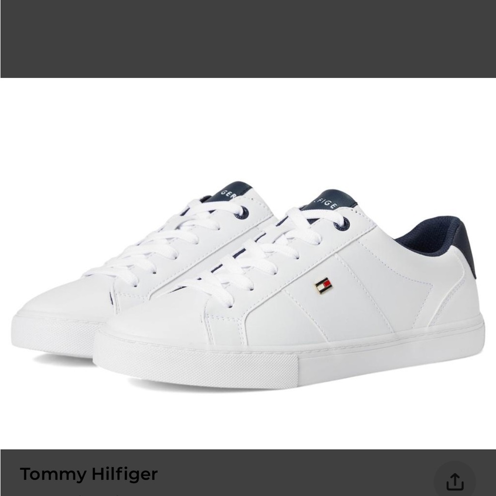 Tommy Hilfiger Woman’s White and Navy Sneakers